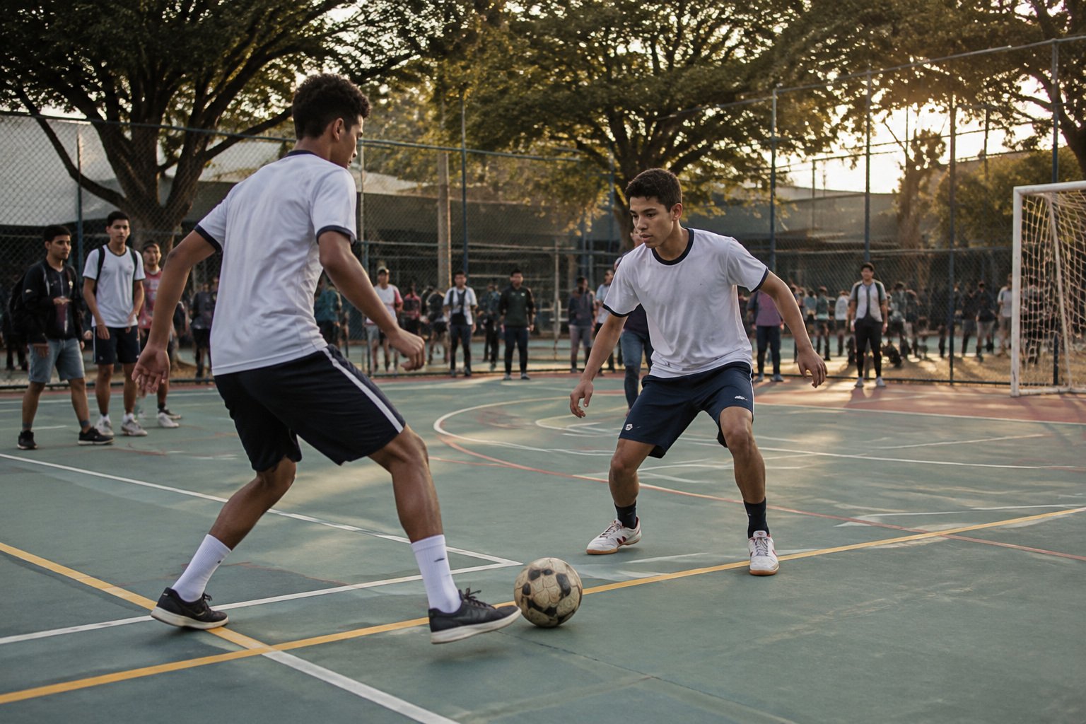 Cobertura de esporte em escola brasileira